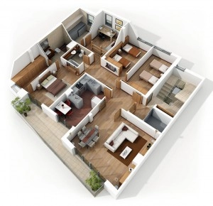 Plantas Inmobiliarias 3D 1 - 