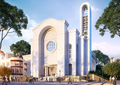 Nouvelle Cathédrale de Saint Martin - Perspective 3D extérieure