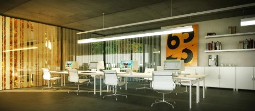 Open office - Interior Rendering