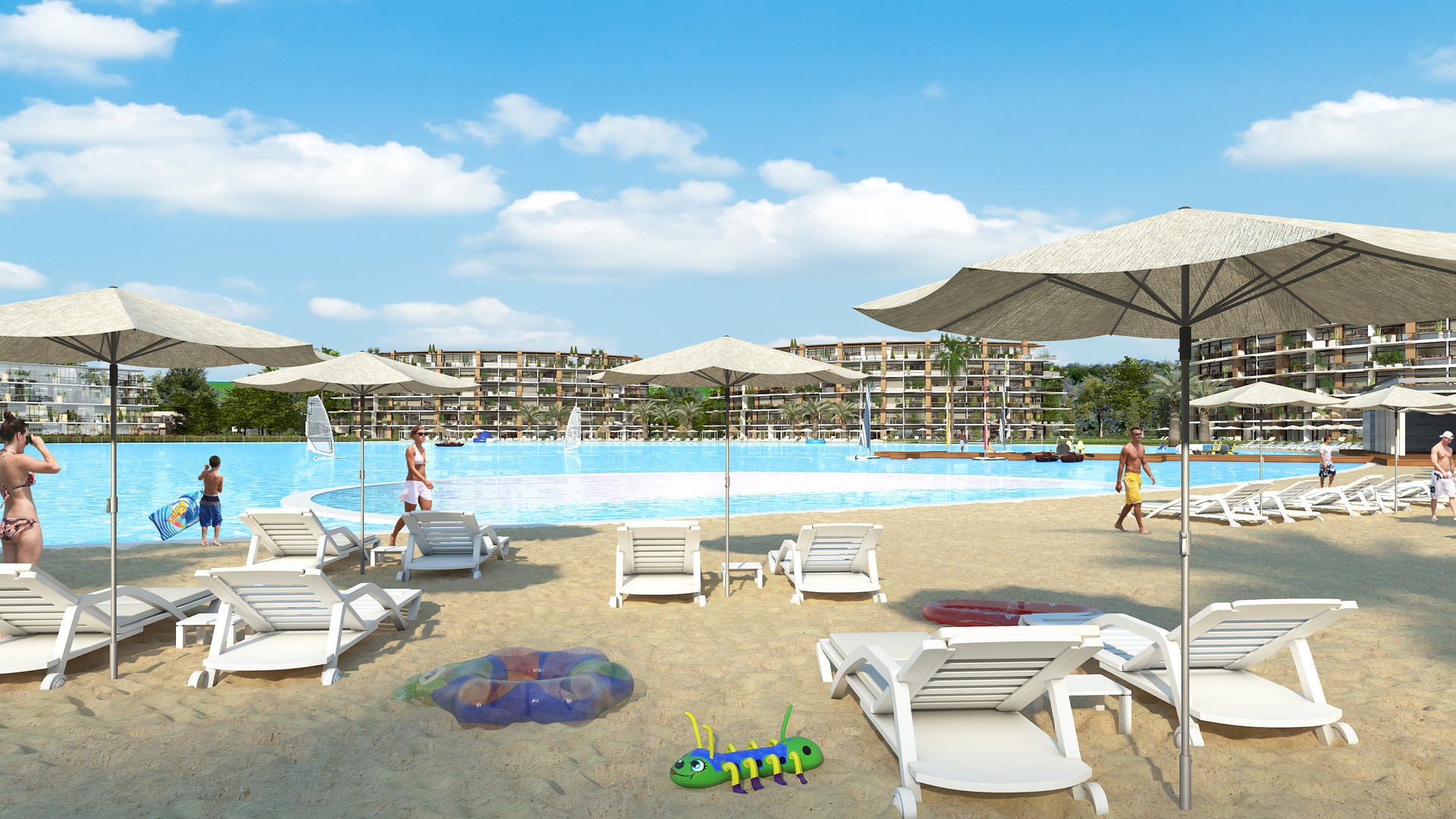 Terralagos plage - Image 3d extérieure