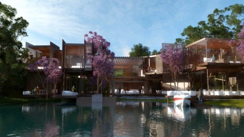 Casas de lujo en Luxelake - Animación Residencial 3D