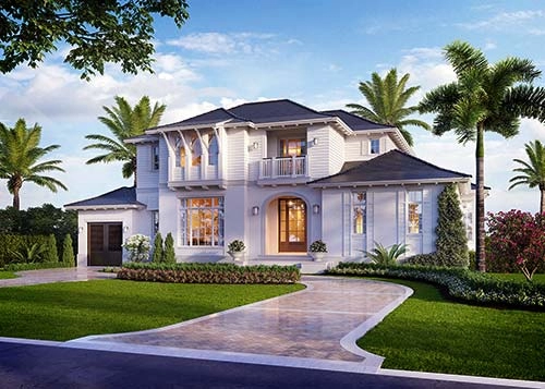Banyan Cay Style Residence - 3D Rendering