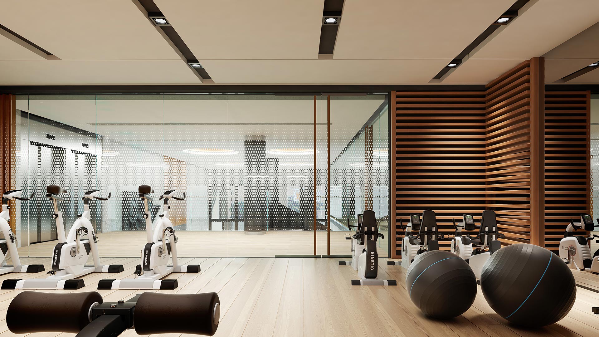 Luxury Fitness Facility - 3D Interior Rendering