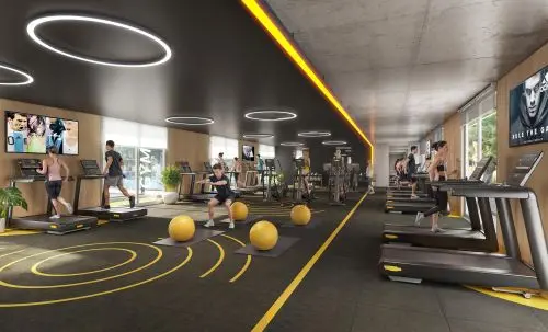 Fitness Center - 3D Interior Rendering