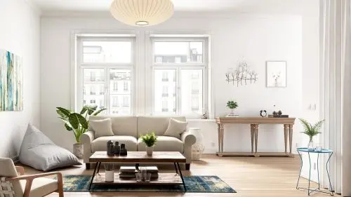 Downtown Apartment Living Room - Interior 3D Rendering