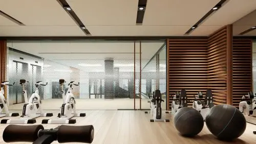 Luxury Fitness Facility - 3D Interior Rendering
